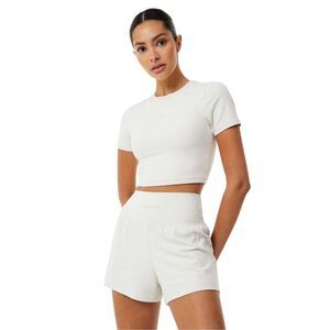 USA Pro Womens/Ladies Sophie Habboo Cropped T-Shirt / Cream